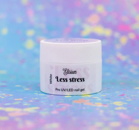 ELISIUM LESS STRESS ГЕЛЬ ДЛЯ НАРОЩЕННЯ НІГТІВ WHITE 40МЛ