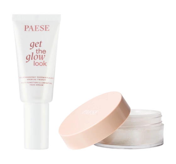 Paese All About The Base 02 подарочный набор для макияжа крем-база под макияж The Glow Look 30 мл + рисовая пудра 10 г