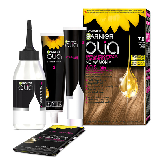 GARNIER OLIA СТОЙКАЯ КРАСКА ДЛЯ ВОЛОС БЕЗ АММИАКА 7.0 ТЕМНЫЙ БЛОНД
