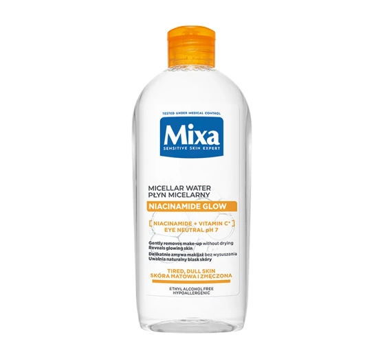 MIXA NIACYNAMIDE GLOW МІЦЕЛЯРНА ВОДА 400МЛ