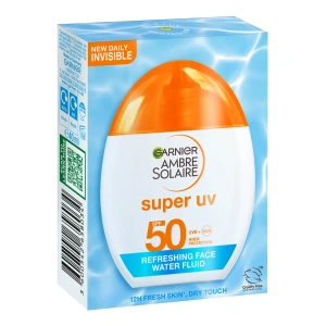 Garnier Ambre Solaire Super UV Refreshing Face Water Fluid SPF50 освежающий флюид для лица с высокой защитой 40 мл