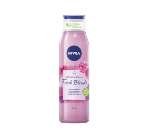 NIVEA FRESH BLENDS ОСВЕЖАЮЩИЙ ГЕЛЬ ДЛЯ ДУША МАЛИНА ГОЛУБИКА МИГДАЛЬНОЕ МОЛОКО 300МЛ