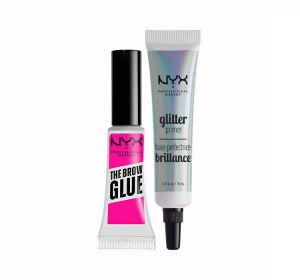 NYX PROFESSIONAL ГЕЛЬ ДЛЯ БРІВ THE BROW GLUE + КЛЕЙ ДЛЯ ГЛІТЕРУ GLITTER PRIMER