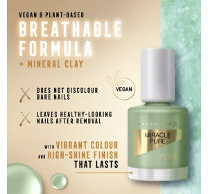 Max Factor Miracle Pure лак для ногтей 580 Lucky Jade 12мл