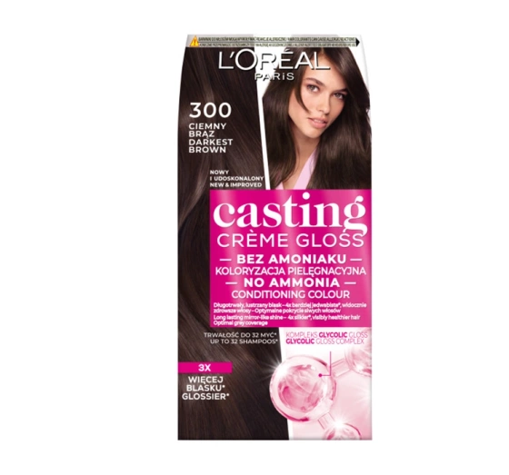 LOREAL CASTING CREME GLOSS ФАРБА 300 ТЕМНО-КОРИЧНЕВА