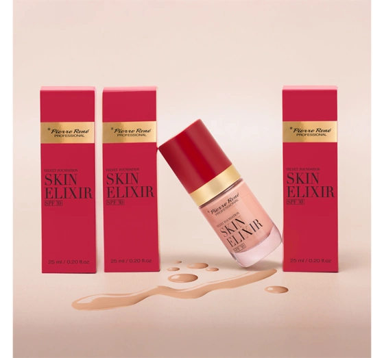 Pierre Rene Skin Elixir тональний засіб для обличчя 04 Warm Nude 25мл
