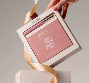 Paese Double Glow Look подарунковий набір для макіяжу: туш для вій 2-в-1 Eyegasm Double Serum Mascara 9 мл + палітра для обличчя та очей Get The Glow Look 16 г