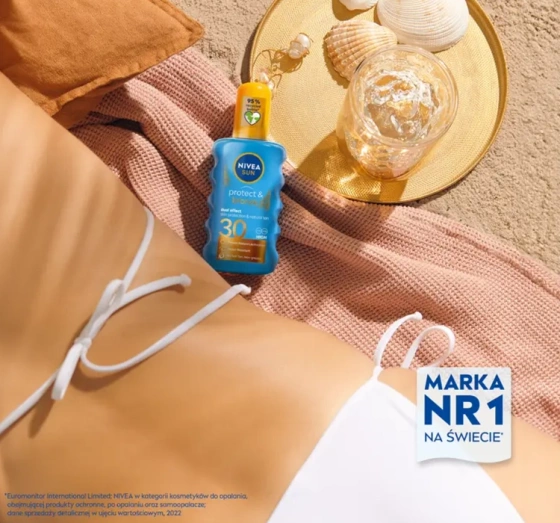 NIVEA SUN PROTECT & BRONZE СПРЕЙ ДЛЯ АКТИВАЦИИ ЗАГАРА SPF30 200МЛ
