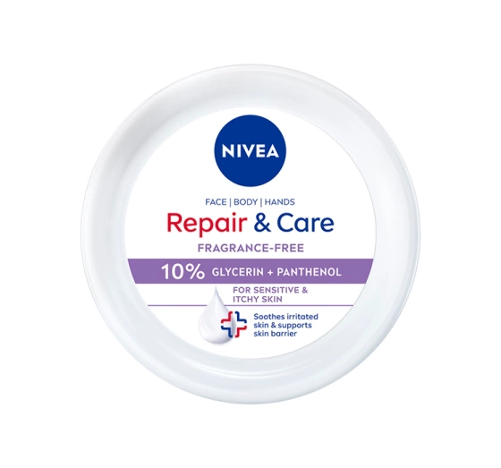 NIVEA REPAIR & CARE УВЛАЖНЯЮЩЕ-ЗАЩИТНЫЙ КРЕМ ДЛЯ ТЕЛА, ЛИЦА И РУК 400МЛ