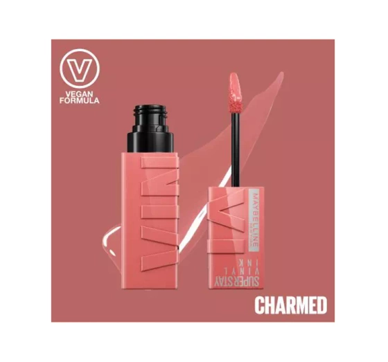 Нажмите на картинку, чтобы ее увеличить MAYBELLINE SUPERSTAY VINYL INK ВИНИЛОВАЯ ПОМАДА ДЛЯ ГУБ 100 CHARMED 4,2МЛ