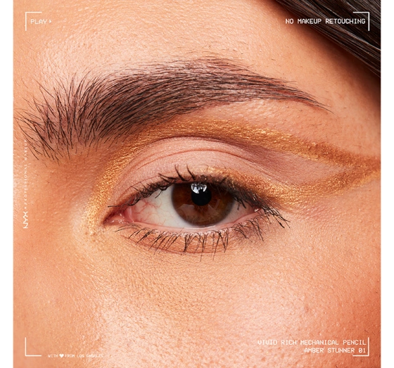 NYX PROFESSIONAL MAKEUP VIVID RICH АВТОМАТИЧЕСКИЙ КАРАНДАШ ДЛЯ ГЛАЗ 01 AMBER STUNNER 0,28Г