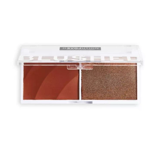 RELOVE DUO BLUSH HIGHLIGHTER ПАЛЕТКА ДЛЯ МОДЕЛИРОВАНИЯ ЛИЦА BABY 2x2,9Г