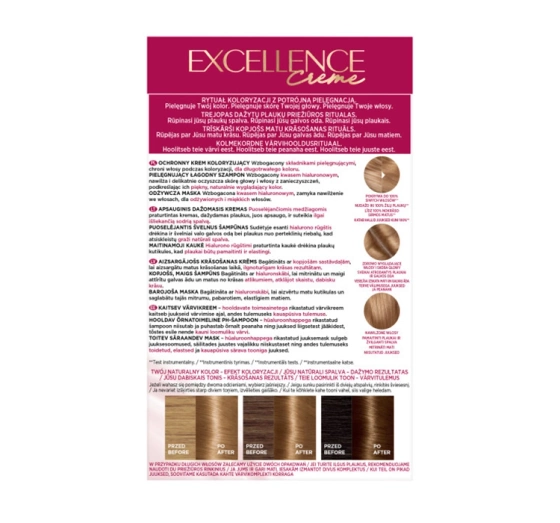 LOREAL EXCELLENCE CREME ФАРБА ДЛЯ ВОЛОССЯ 7.3 GOLDEN BLONDE