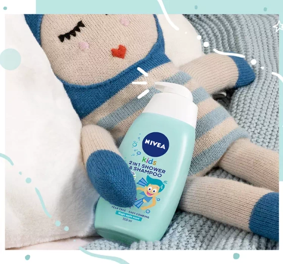 NIVEA KIDS 2 IN 1 SHOWER & SZAMPOO ГЕЛЬ ДЛЯ МИТТЯ ТІЛА І ВОЛОССЯ MAGIC APPLE SCENT 500МЛ