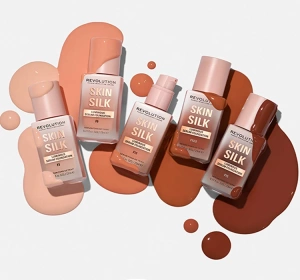 MAKEUP REVOLUTION SKIN SILK SERUM FOUNDATION ТОНАЛЬНИЙ КРЕМ СИРОВАТКА ДЛЯ ОБЛИЧЧЯ F6 23МЛ