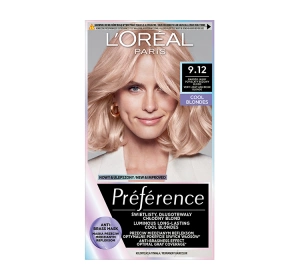 LOREAL PREFERENCE COOL BLONDES ФАРБА ДЛЯ ВОЛОССЯ 9.12 SIBERIA ДУЖЕ СВІТЛИЙ ПОПЕЛЯСТИЙ БЕЖЕВИЙ БЛОНД