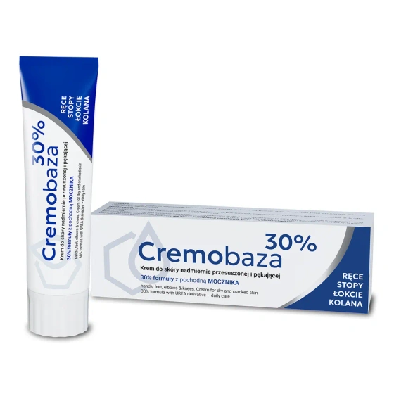 Нажмите на картинку, чтобы ее увеличить CREMOBAZA 30% КРЕМ ДЛЯ ЧРЕЗМЕРНО ПЕРЕСУШЕННОЙ КОЖИ 30Г
