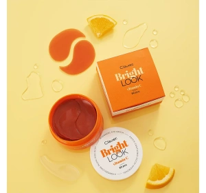 CLAVIER BRIGHT LOOK ГІДРОГЕЛЕВІ ПАТЧІ ПІД ОЧІ VITAMIN C 60 ШТ