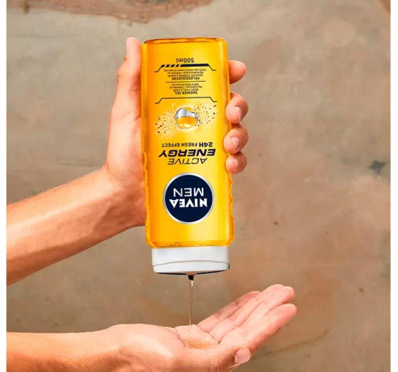 NIVEA MEN NIVEA MEN ACTIVE ENERGY 24 FRESH EFFECT ГЕЛЬ ДЛЯ ДУШУ ДЛЯ ЧОЛОВІКІВ 500МЛ