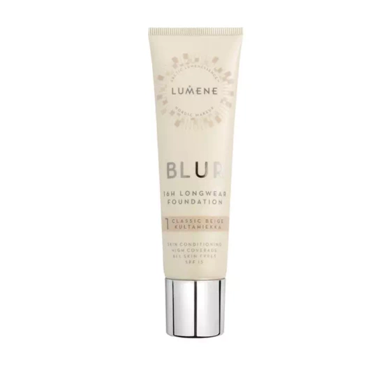 LUMENE BLUR FOUNDATION ТОНАЛЬНИЙ ЗАСІБ ДЛЯ РОЗГЛАДЖЕННЯ 1 CLASSIC BEIGE 30МЛ