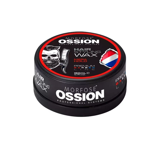 MORFOSE OSSION PREMIUM BARBER LINE MEGA HOLD ВОСК ДЛЯ СТИЛИЗАЦИИ ВОЛОС 150МЛ