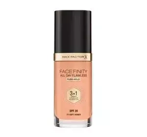 MAX FACTOR FACEFINITY ALL DAY FLAWLESS ТОНАЛЬНОЕ СРЕДСТВО 3В1 77 SOFT HONEY 30МЛ