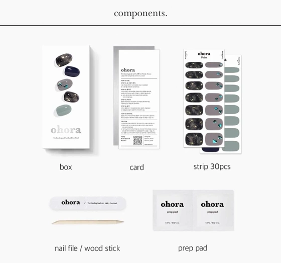 OHORA ГЕЛЕВІ НАКЛЕЙКИ ДЛЯ НІГТІВ SANSOO