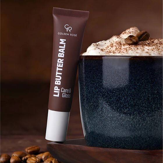 Golden Rose Lip Butter Balm Care&Gloss зволожувально-живильний бальзам для губ з пептидами 02 Cappuccino 13,5 мл