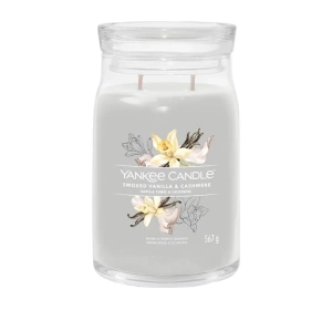 Yankee Candle Signature ароматична свічка Smoked Vanilla & Cashmere 567 г