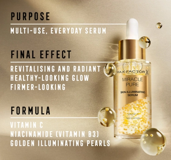 MAX FACTOR MIRACLE PURE СИРОВАТКА ДЛЯ ОБЛИЧЧЯ 30МЛ