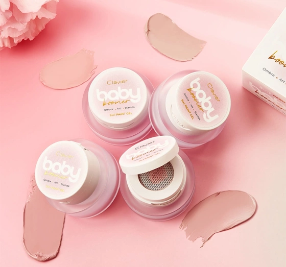 Натисніть на картинку, щоб її збільшити Clavier Nailsology Baby Boomer Blush Beauty багатофункціональний гель 3 в 1 для декорування нігтів B04 Bliss 3 г