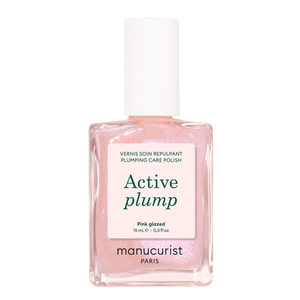 Manucurist Active Plump ухаживающий лак для ногтей с коллагеном Pink Glazed, 15 мл