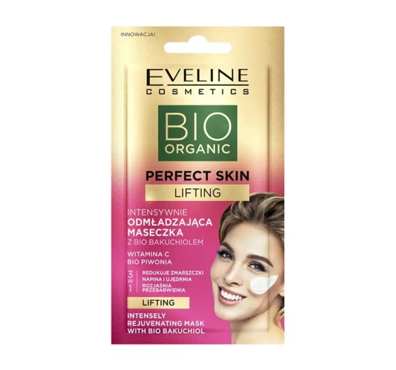 EVELINE BIO ORGANIC PERFECT SKIN ИНТИНСИВНО ОМОЛАЖИВАЮЩАЯ МАСКА 8 МЛ