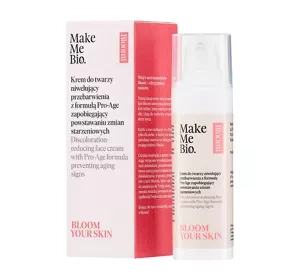 MAKE ME BIO BLOOMI BLOOM YOUR SKIN КРЕМ ДЛЯ ЛИЦА ОТ ПИГМЕНТНЫХ ПЯТЕН С ФОРМУЛОЙ PRO-AGE 30МЛ
