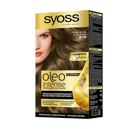 SYOSS OLEO INTENSE ФАРБА ДЛЯ ВОЛОССЯ БЕЗ АМІАКУ 6-10 DARK BLOND