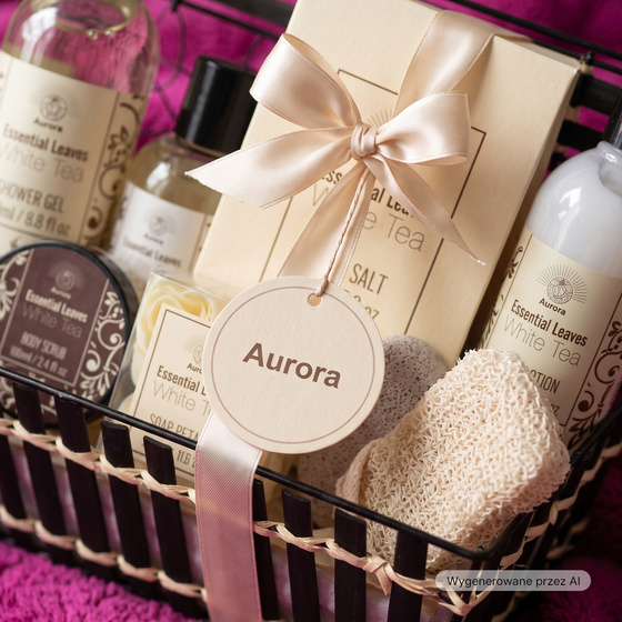 Aurora White Tea подарочный набор для ванны 7 средств
