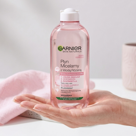 GARNIER SKIN NATURALS МИЦЕЛЛЯРНОЕ СРЕДСТВО С РОЗОВОЙ ВОДОЙ 400МЛ