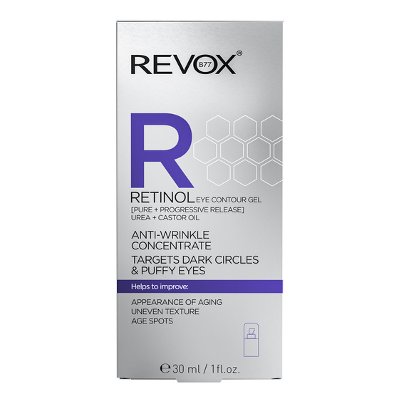Revox B77 Retinol Anti-Wrinkle Concentrate Eye Contour Gel — гелевий концентрат для шкіри навколо очей з ретинолом, 30 мл