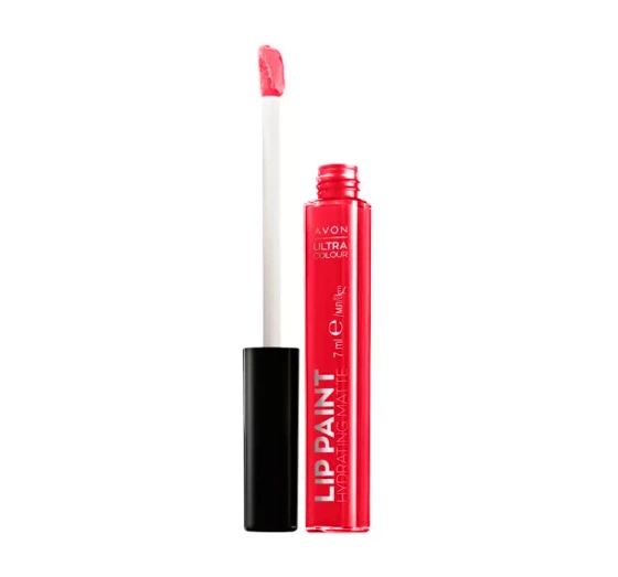 AVON ULTRA COLOUR LIP PAINT HYDRATING MATTE ЗВОЛОЖУВАЛЬНА РІДКА ПОМАДА GLAM RED 7МЛ