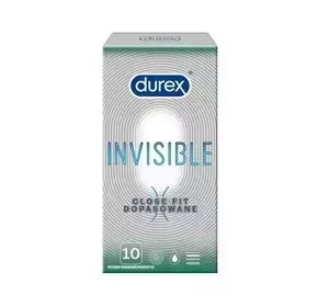 DUREX INVISIBLE CLOSE FIT ПРЕЗЕРВАТИВЫ 10 ШТУК