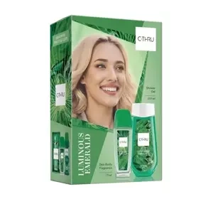 C-THRU LUMINOUS EMERALD АРОМАТИЧНИЙ СПРЕЙ ДЛЯ ТІЛА 75МЛ + ГЕЛЬ ДЛЯ ДУШУ 250МЛ