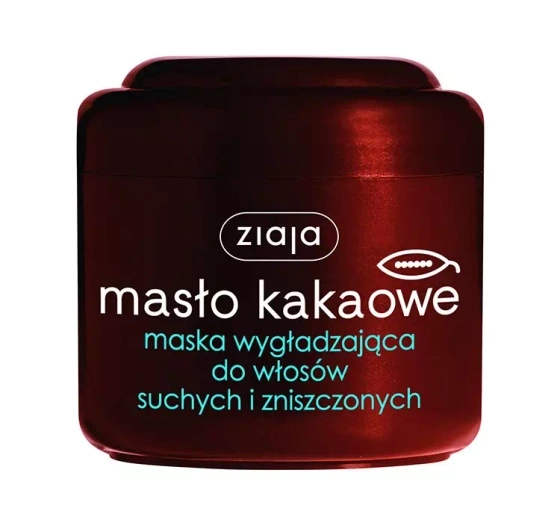 ZIAJA КАКАО-МАСЛО РАЗГЛАЖИВАЮЩАЯ МАСКА ДЛЯ СУХИХ И ПОВРЕЖДЕННЫХ ВОЛОС 200МЛ