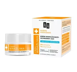 AA ЧУТЛИВА ШКІРА ЗВОЛОЖУЮЧО-ЗАХИСНИЙ КРЕМ 24H 50МЛ