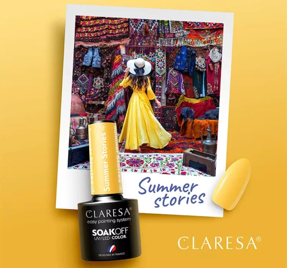 CLARESA SOAK OFF ГЕЛЬ-ЛАК SUMMER STORIES 4 5МЛ