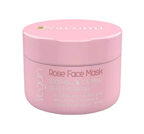 Нажмите на картинку, чтобы ее увеличить NACOMI ROSE FACE MASK РОЗОВАЯ УСПОКАИВАЮЩАЯ МАСКА 50МЛ
