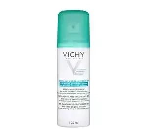 VICHY АНТИПЕРСПИРАНТ 48Ч ОТ БЕЛЫХ И ЖЕЛТЫХ ПЯТЕН СПРЕЙ 125МЛ