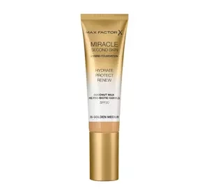 MAX FACTOR MIRACLE SECOND SKIN ТОНАЛЬНИЙ ЗАСІБ 06 GOLDEN MEDIUM 30МЛ