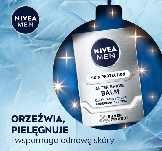 Натисніть на картинку, щоб її збільшити NIVEA MEN Gentle Recovery набір для чоловіків: гель для душу + піна для гоління + бальзам після гоління + кульковий антиперспірант