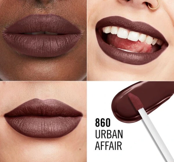 Rimmel Lasting Mega Matte жидкая матовая помада 860 Urban Affair 7,4мл