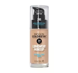 REVLON COLORSTAY ТОНАЛЬНОЕ СРЕДСТВО С ГИАЛУРОНОВОЙ КИСЛОТОЙ ДЛЯ СУХОЙ КОЖИ 200 NUDE 30МЛ